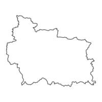 Gabrovo Provinz Karte, Provinz von Bulgarien. Vektor Illustration.