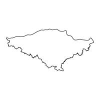 silistra Provinz Karte, Provinz von Bulgarien. Vektor Illustration.