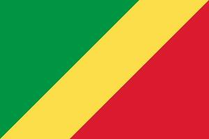 Flagge der Republik Kongo, offizielle Farben und Proportionen. Vektor-Illustration. vektor