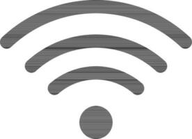 symbol av wiFi på vit bakgrund. vektor