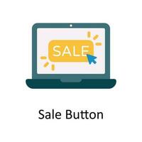 Verkauf Taste Vektor eben Symbol Design Illustration. E-Commerce und Einkaufen Symbol auf Weiß Hintergrund eps 10 Datei