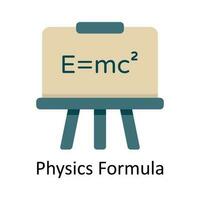 fysik formel vektor platt ikon design illustration. utbildning och inlärning symbol på vit bakgrund eps 10 fil