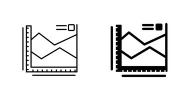 spline Diagram vektor ikon