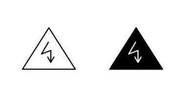 einzigartiges Stromgefahren-Vektorsymbol vektor