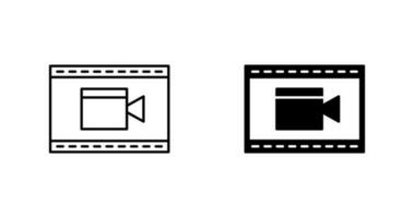 einzigartiges Video- und Animationsvektorsymbol vektor