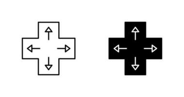 eindeutiges Richtungstasten-Vektorsymbol vektor