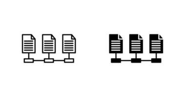 Vektorsymbol für Netzwerkdateien vektor