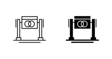 Vektorsymbol für Hochzeitszeichen vektor