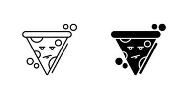 Pizza-Vektor-Symbol vektor