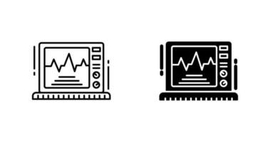 Ekg-Monitor-Vektorsymbol vektor