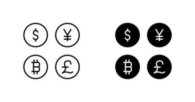 Vektorsymbol für Währungssymbole vektor
