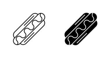 Hotdog-Vektor-Symbol vektor