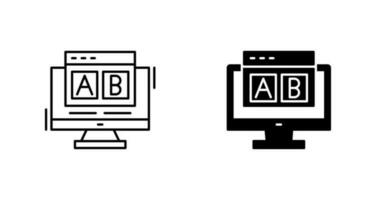 Vektorsymbol für ab-Tests vektor