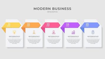 kreativa moderna affärer infographic