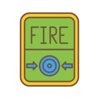 brand knapp vektor ikon
