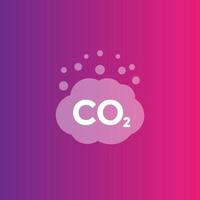 CO2-Emissionsvektor-Symbol vektor