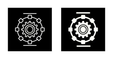 Vektorsymbol für automatisierte Prozesse vektor