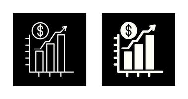 Diagramm nach oben Vektor-Symbol vektor