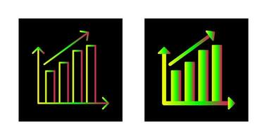 Vektorsymbol für steigende Statistiken vektor