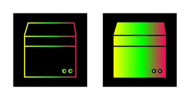 einzigartiges Box-Vektor-Symbol vektor