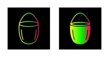 einzigartiges Wassereimer-Vektorsymbol vektor