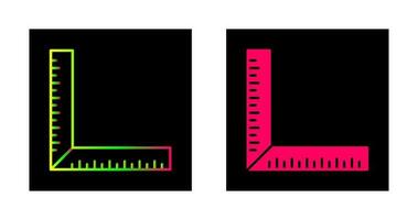 quadratisches Lineal-Vektorsymbol vektor