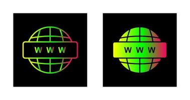 World Wide Web-Vektorsymbol vektor