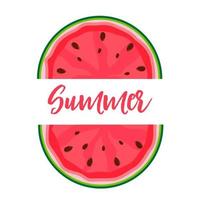 vattenmelon sommar bakgrund vektor
