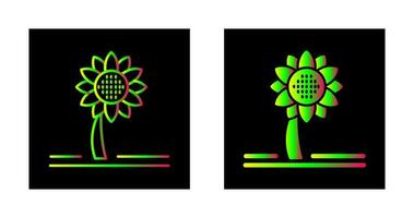 Symbol für Sonnenblumenvektor vektor