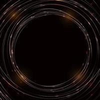 goldener Ring dunkler Hintergrund mit Glüheffekt vektor