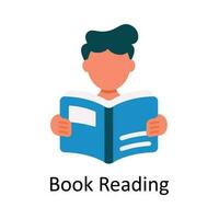 Buch lesen Vektor eben Symbol Design Illustration. Bildung und Lernen Symbol auf Weiß Hintergrund eps 10 Datei