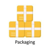 Verpackung Vektor eben Symbol Design Illustration. E-Commerce und Einkaufen Symbol auf Weiß Hintergrund eps 10 Datei