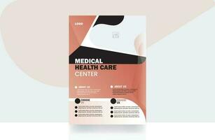 korporativ Geschäft Flyer Krankenhaus Banner medizinisch Gesundheitswesen Hintergrund Design Vorlage vektor