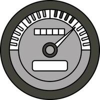 grå och vit hastighetsmätare ikon eller symbol. vektor