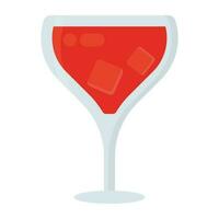 ein Glas mit lila Saft und Orange Scheibe von garnieren, Symbol zum lila Regen trinken vektor