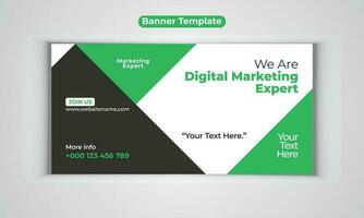 Digital Marketing Agentur modern Banner Design Vektor Vorlage