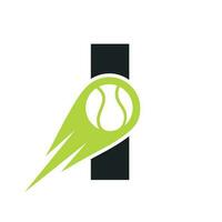 Initiale Brief ich Tennis Verein Logo Design Vorlage. Tennis Sport Akademie, Verein Logo vektor