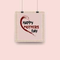 Happy Mothers Day Typografie-Design vektor