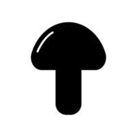 svamp fylla ikon symbol vektor. svart glyf svamp ikon vektor
