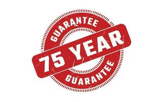 75 Jahr Garantie Gummi Briefmarke vektor