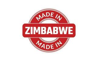 gemacht im Zimbabwe Gummi Briefmarke vektor