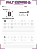 kursiv Alphabet Brief Rückverfolgung trainieren und Handschrift Übung zum primär und Kindergarten Schule Kinder vektor