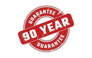 90 Jahr Garantie Gummi Briefmarke vektor