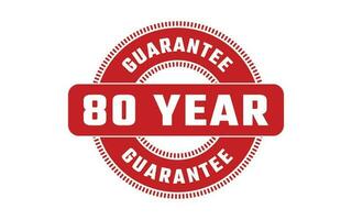 80 Jahr Garantie Gummi Briefmarke vektor