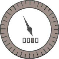 Tachometer Symbol im grau und Weiß Farbe. vektor