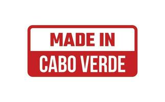 gemacht im cabo verde Gummi Briefmarke vektor