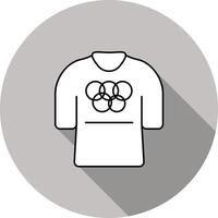 olympic t-shirt ikon på grå bakgrund. vektor