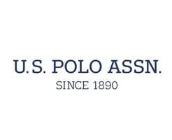 uns Polo assn Marke Logo Symbol Name Blau Kleider Design Symbol abstrakt Vektor Illustration