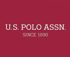 uns Polo assn Marke Logo Symbol Name Weiß Kleider Design Symbol abstrakt Vektor Illustration mit rot Hintergrund