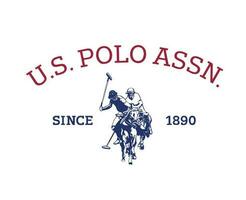 uns Polo assn Marke Symbol mit Name Logo Kleider Design Symbol abstrakt Vektor Illustration